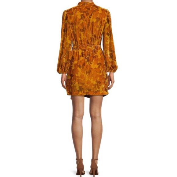 NWT Rhode Fall Foliage Zadie Dress - Women's Size 2, keyhole, soft, elegant - Picture 3 of 11